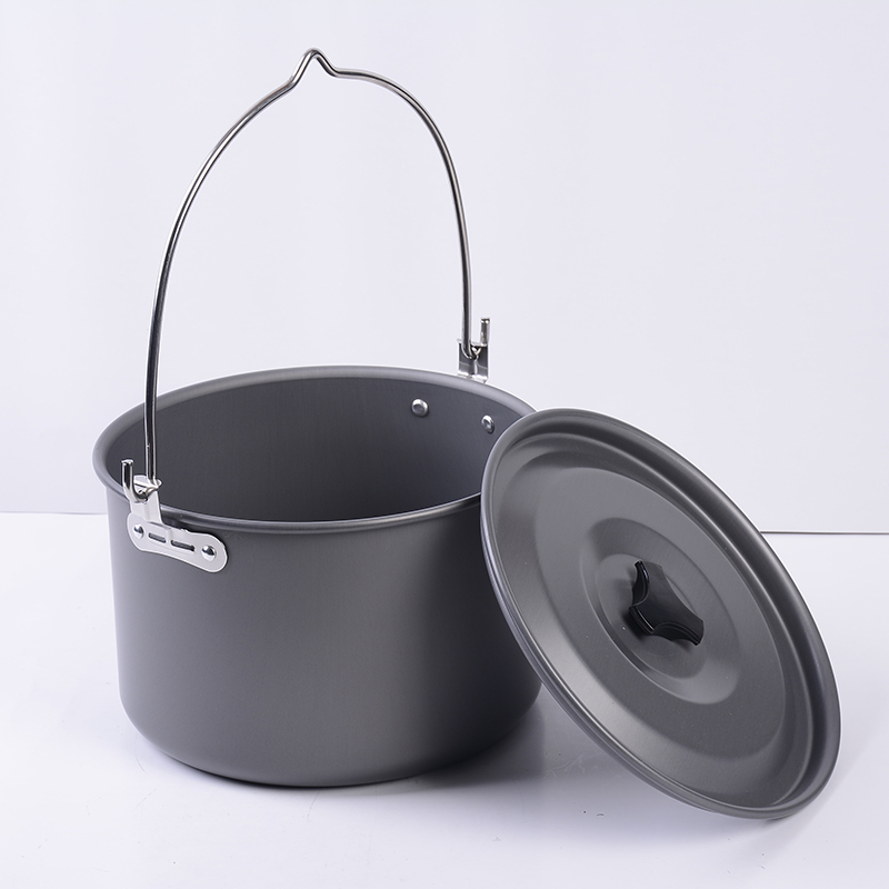Fishing Equipment Kitchener - 4L Camping wiszący garnek naczynia kuchenne