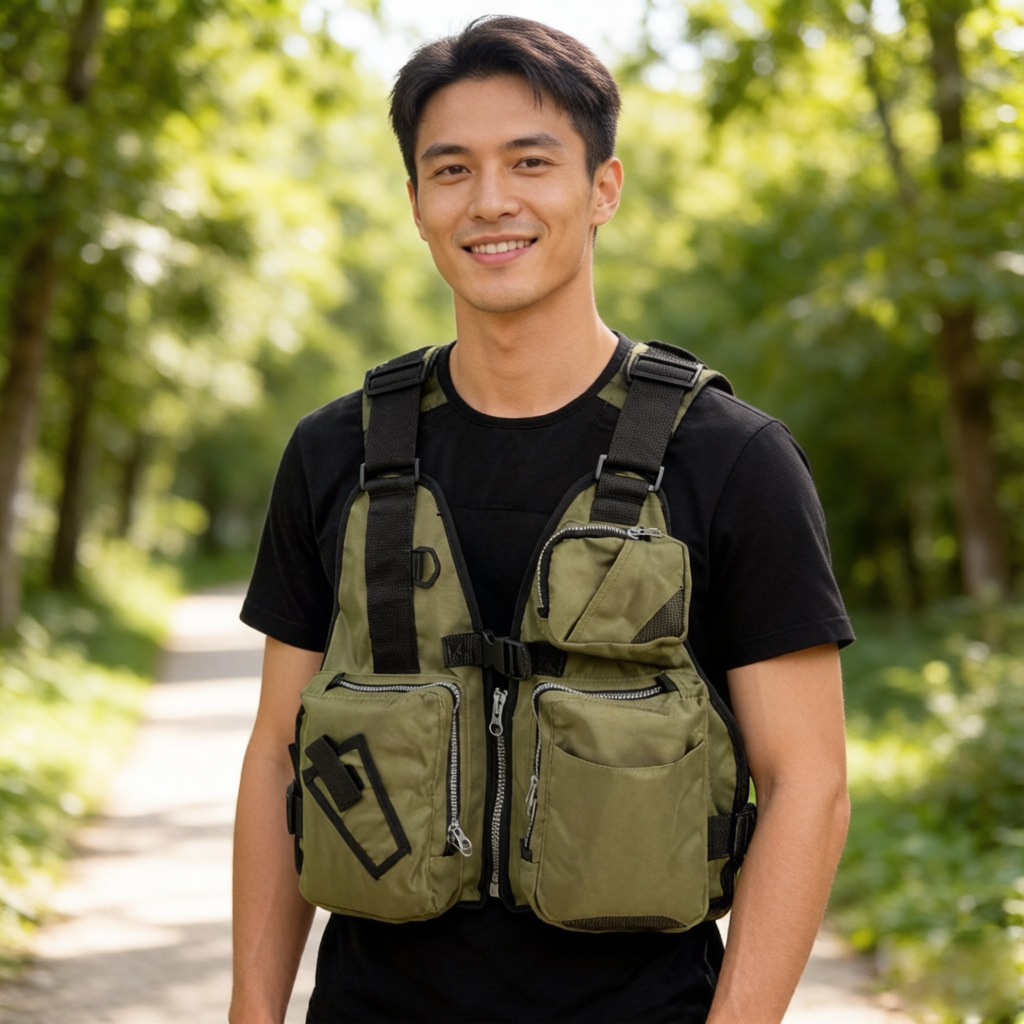 Kamizelka asekuracyjna do wędk – Fishing Vest Jacket recenzja i cena